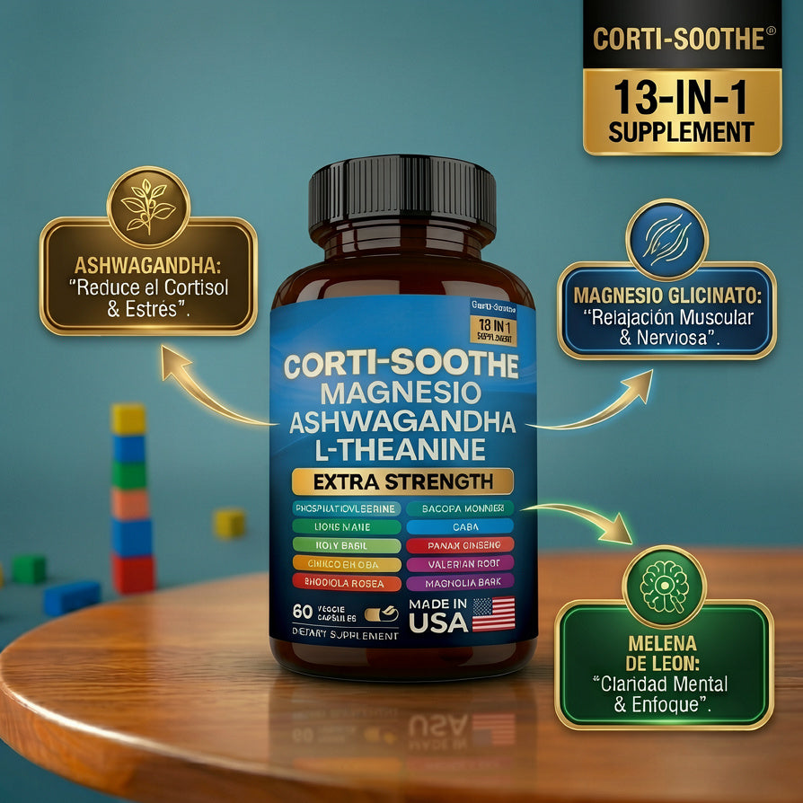 Corti-Soothe - Suplemento Fórmula Premium 13-en-1