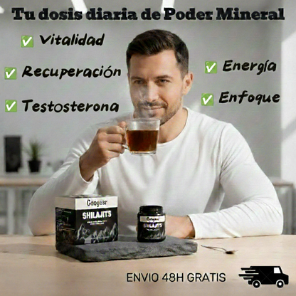 Shilajit Puro del Himalaya - Resina Mineral para Energía y Claridad Mental