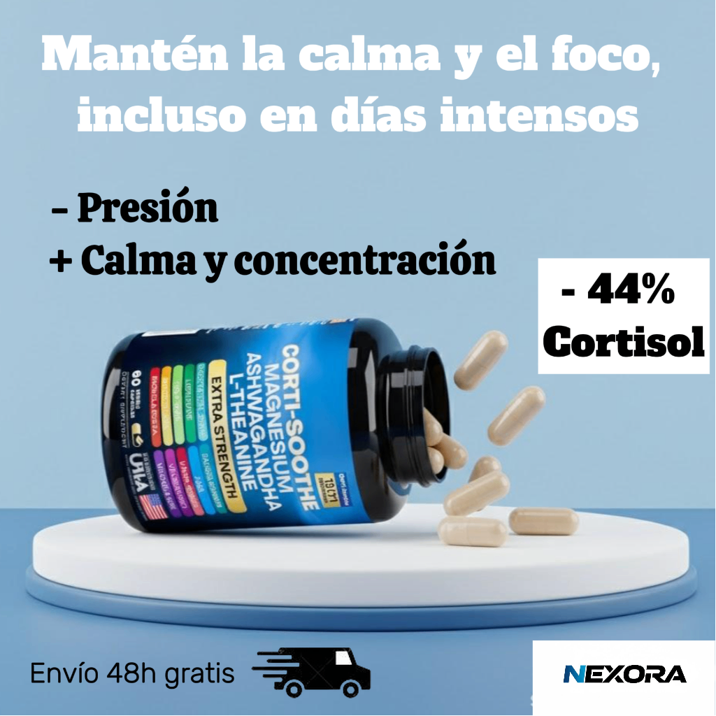 Suplemento Antiestrés Cortisol Balance. Libérate de la tensión diaria y recupera tu energía vital
