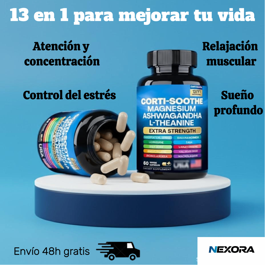 Suplemento Antiestrés Cortisol Balance. Libérate de la tensión diaria y recupera tu energía vital