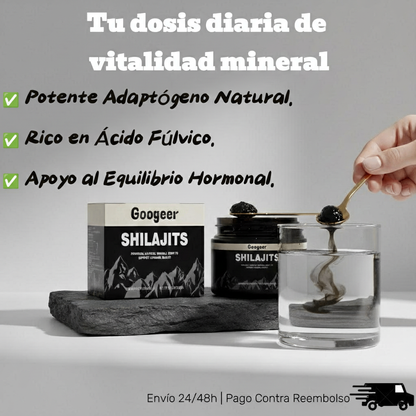 Shilajit Puro del Himalaya - Resina Mineral para Energía y Claridad Mental