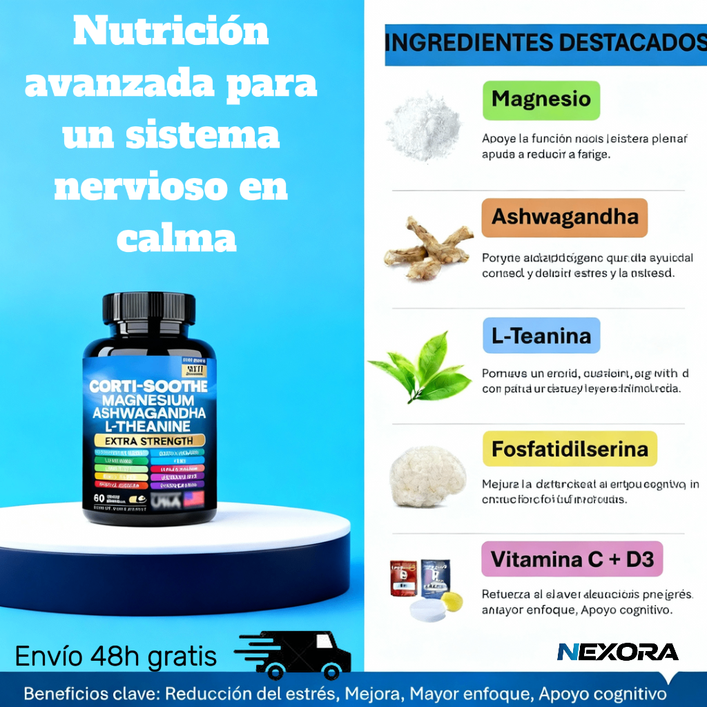 Suplemento Antiestrés Cortisol Balance. Libérate de la tensión diaria y recupera tu energía vital