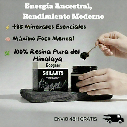 Shilajit Puro del Himalaya - Resina Mineral para Energía y Claridad Mental